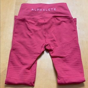 Red alphalete revival leggings